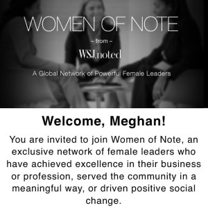 WSJ Women of Note Invite